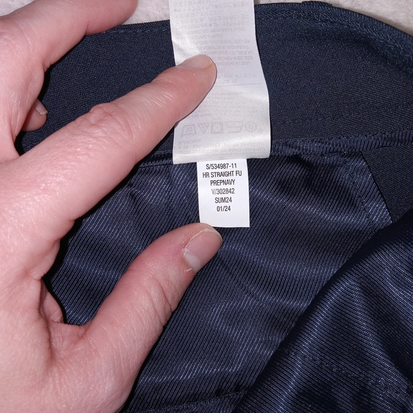 NWT Banana Republic Sculpted Stretch High Rise Straight Pants Sz 6 Prep Navy $90 - Picture 11 of 15